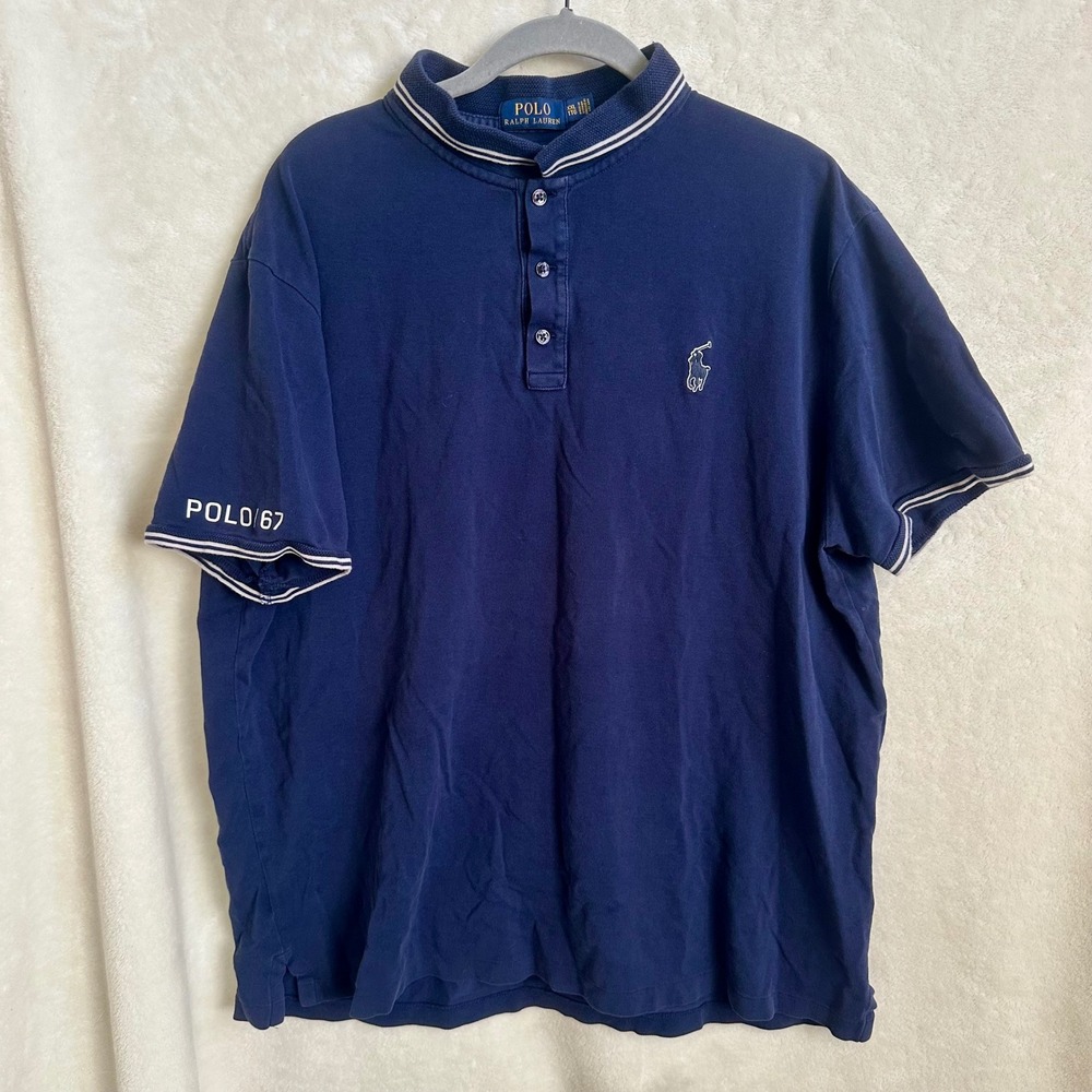 Polo Ralph Lauren Men XXL Custom Slim Fit Rubber Pony Tipped Narrow‎ Polo 67